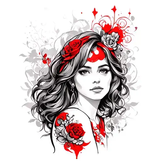Angie In Red Ink