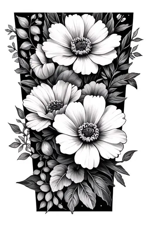 Floral Wrist Wrap Tattoo With May And November Birth Flowers