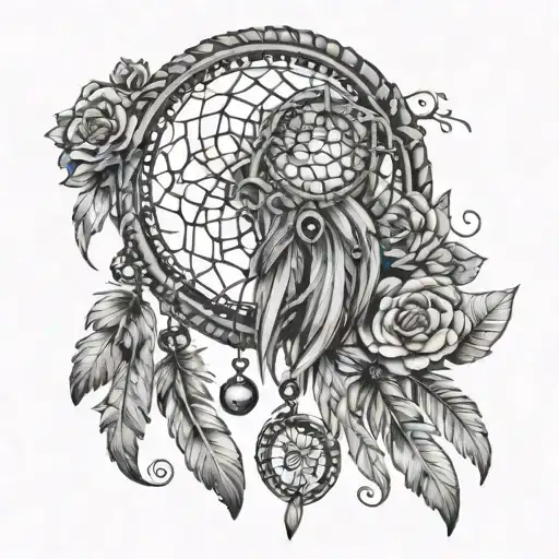 Dream Catcher Entangled In A Beautiful