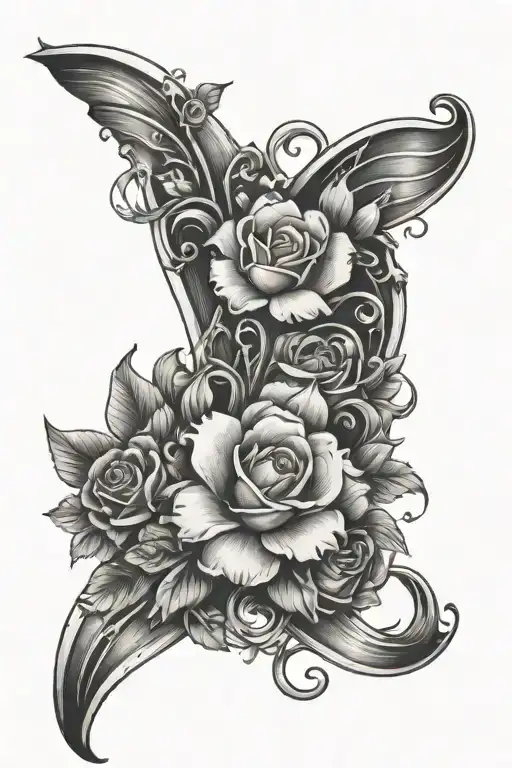 Breast Cancer Survivor Symbol With Flowers Surrounding