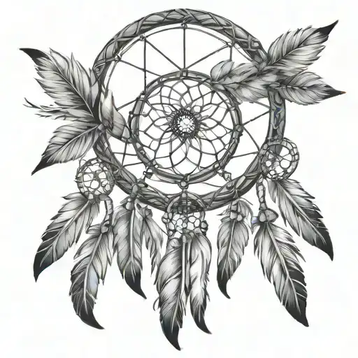 Dream Catcher Very Detailed Drawing