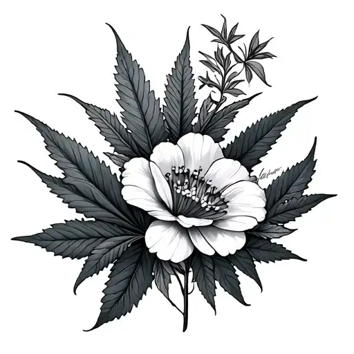 Weed And Flowers