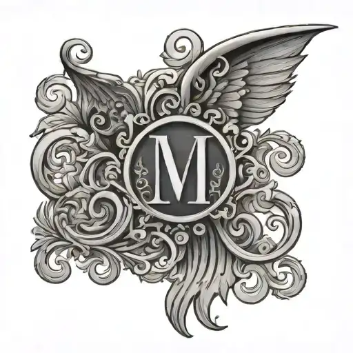 Monogram Tattoo Soren Arial