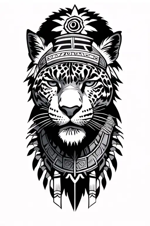 Male Mexican Aztec Jaguar Warrior