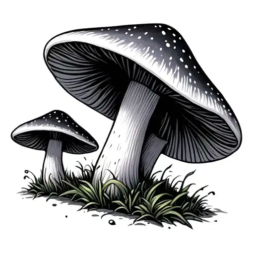 Style Cartoon Fungi