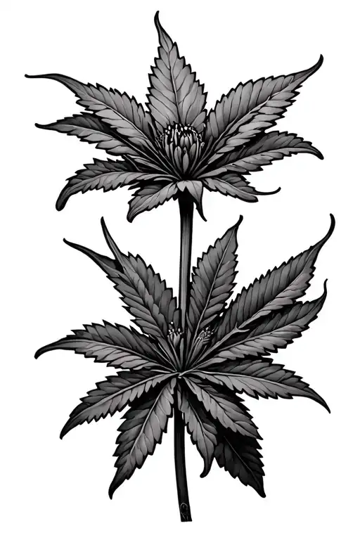 Flower Of Weed Joint