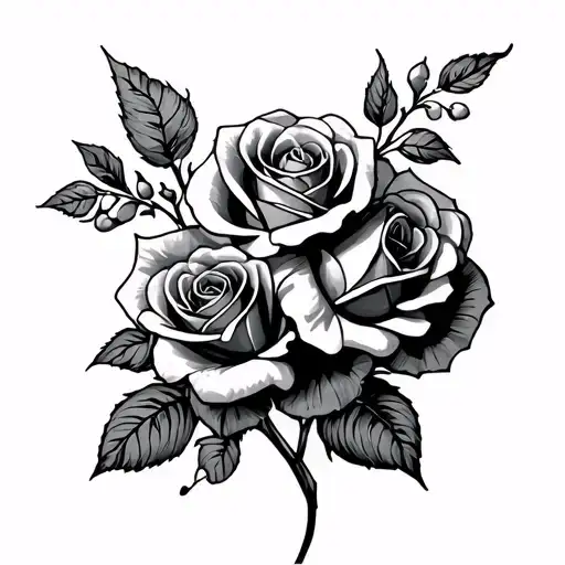 Cross And Roses