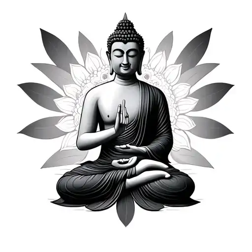 Buddha In Lotus Position