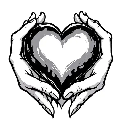 Hands Holding A Heart