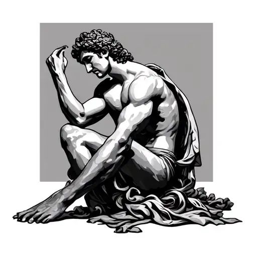 Greco Style Angle Sitting Alone