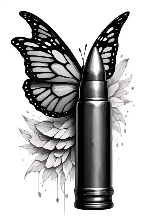 Bullet With Butterfly Wings