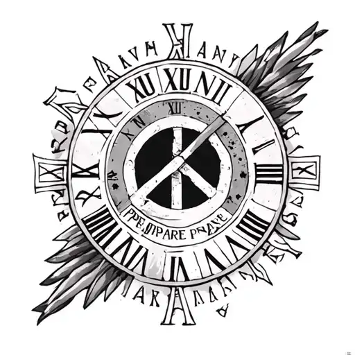 Italian Theme Roman Numerals Latin Quote If You Want Peace Prepare For War