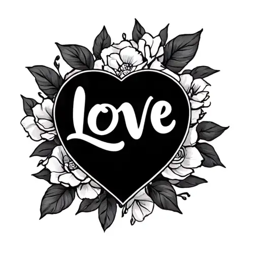 I Need A Tattoo Generator For A Kokoro Word 'Love' Written
