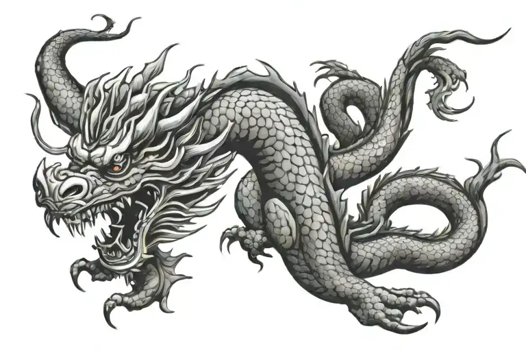 Long Asian Dragon