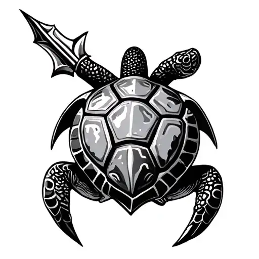 Tortuga Con Arco E Flecha