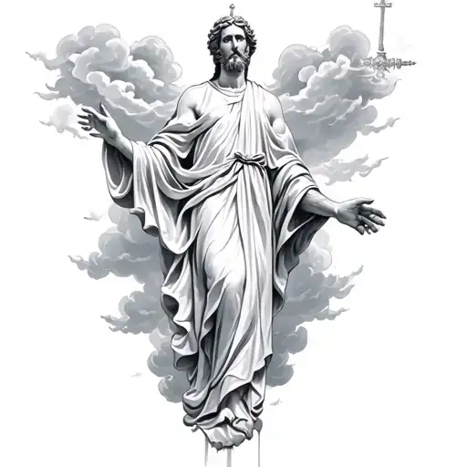 God In A Monestary Casting Clouds