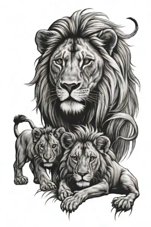 Lion Family 1 Child