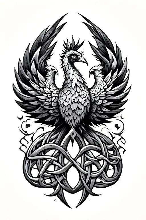 Celtic Symbol For Breathe And Pheonix