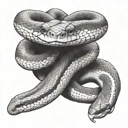 Realistic White Ball Python Forearm