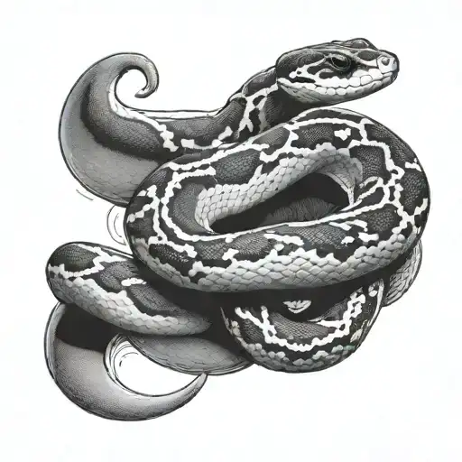 Realistic White Ball Python Forearm