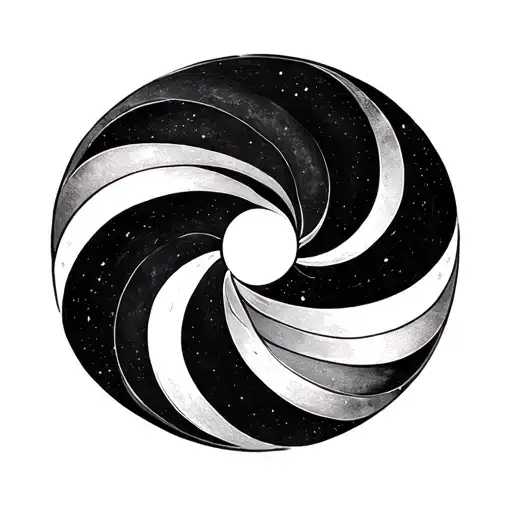 Golden Ratio Spiral With Semi Colon