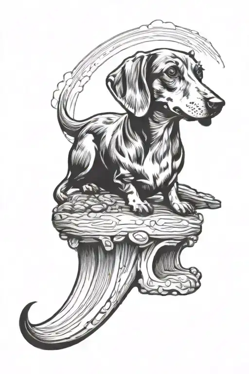 Weiner Dog Rainbow Bridge