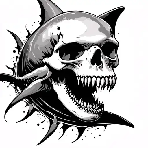 Skull And Shark Emerging