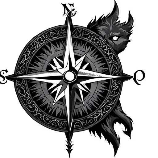 Fenrir Norse Compass