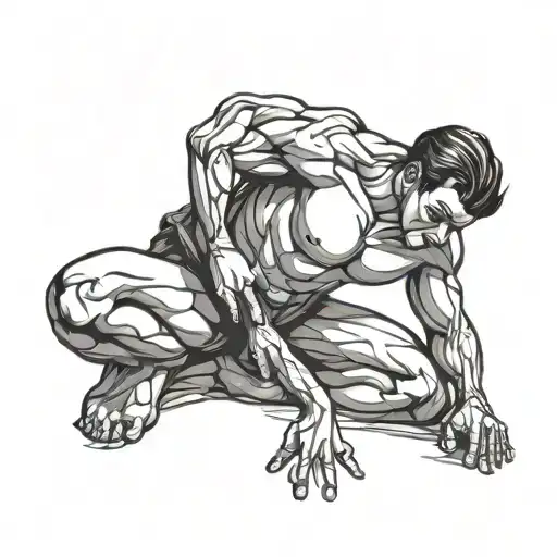 Nude Man Simple Design