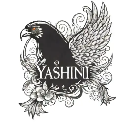 Yashini Name With Wings Spread
