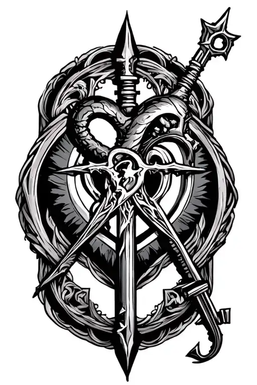 Key Blade Heartagram