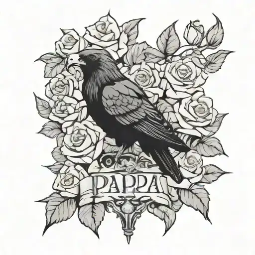 Hunting And Roses With The Word Papa