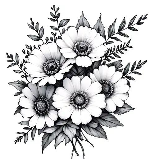 January Birth Flower And April Birth Flower Bouquet