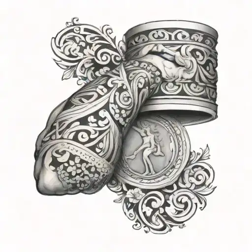 Greek Tattoo Wrap Around Arm