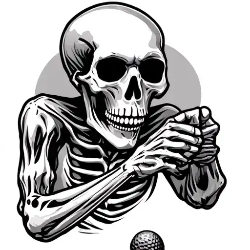 Skeleton Golfing