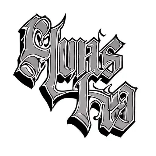 A Line On The Back With Letters