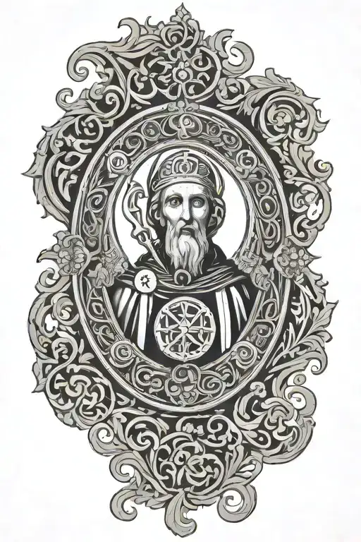 Saint Benedict Medal And Filigree