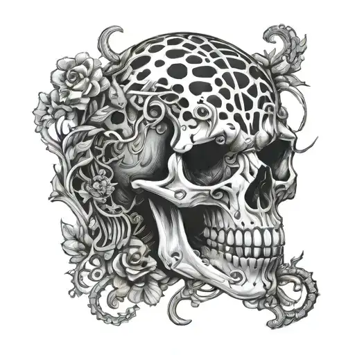 Leopard Skull Skeleton