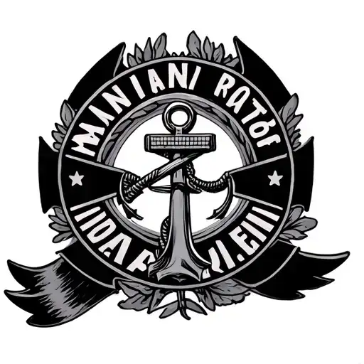 Tattoo Ideas Featuring Canadian Rcaf Roundel With Small Anchor In The Middle