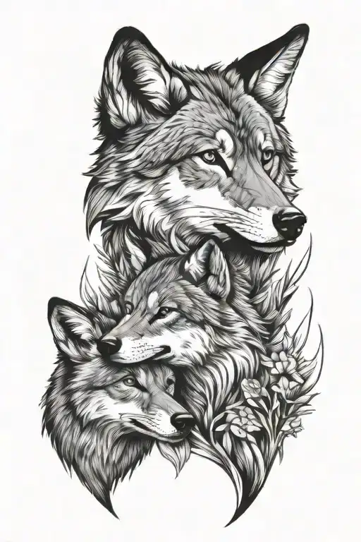 Wolf And Fox