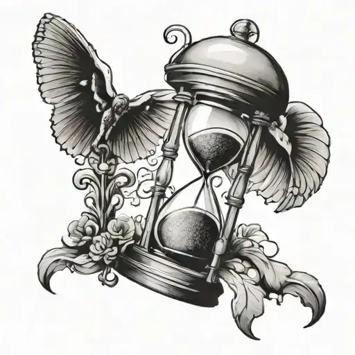 Hourglass And Death Date