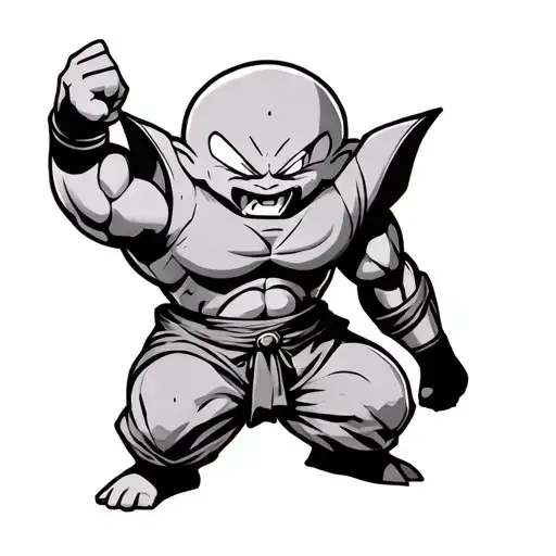 Kid Buu Over The Majin Sign