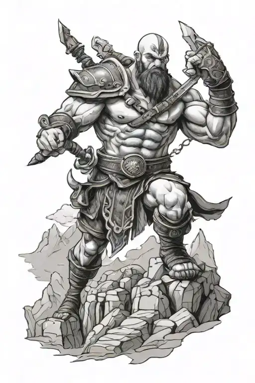Kratos And Mount Olympus