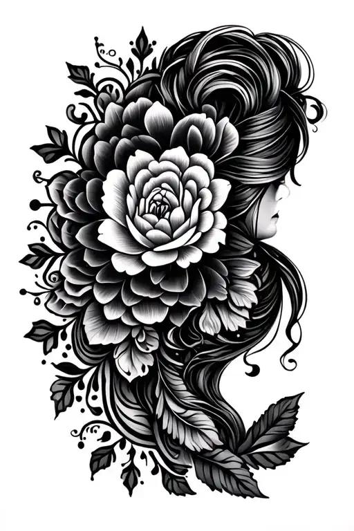 Dainty Ornamental Back Tattoo Featuring Bohemian And Feminine Style