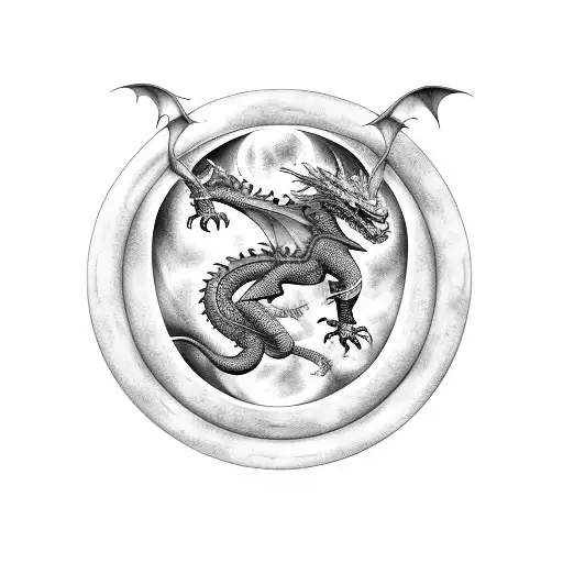 Dragon And Planets