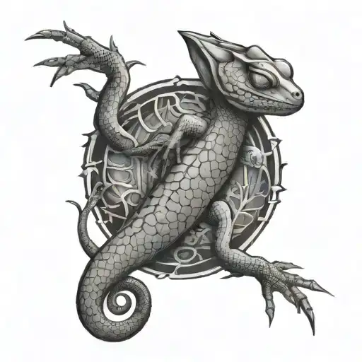 Lizard Is An Spine Structure
