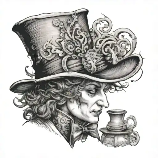 Mad Hatter Meditating