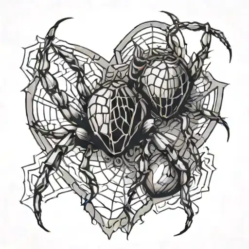 2 Spiders Make A Heart