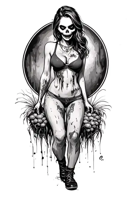 Sexy Lady Farming Zombie