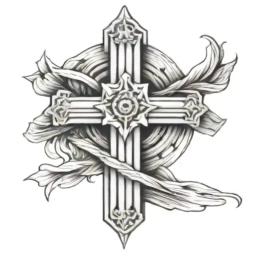 Lines Forming A Cross